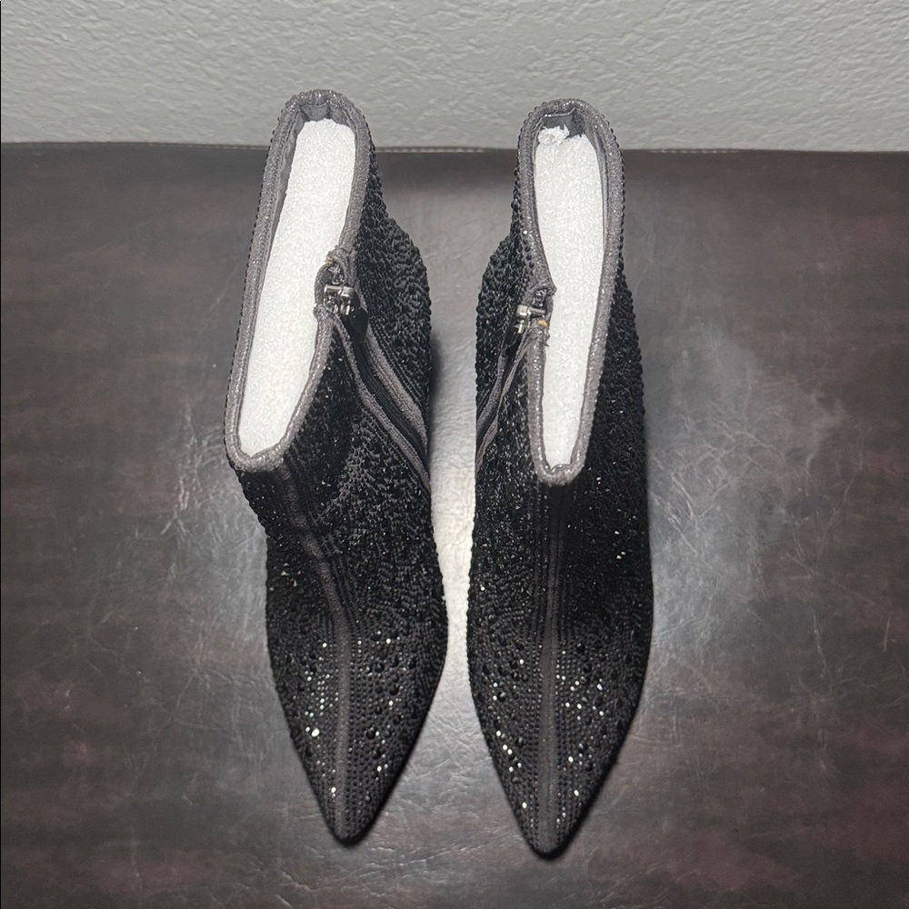 Lauren Lorraine Glittering Black Heels - Picture 6 of 9